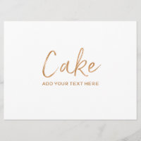 Panneau des saveurs de gâteau de mariage | Rose do
