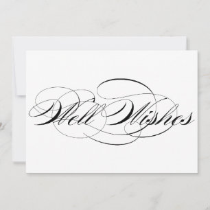 Invitation Panneau Mariage Black Elegant Script Well Wives