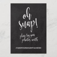 Panneau mariage Hashtag abordable