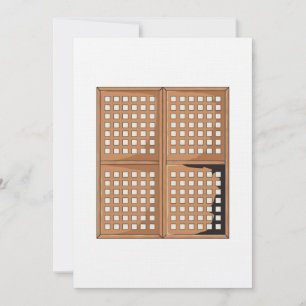 Invitation Panneaux de fenêtre de shell Capiz personnalisés I