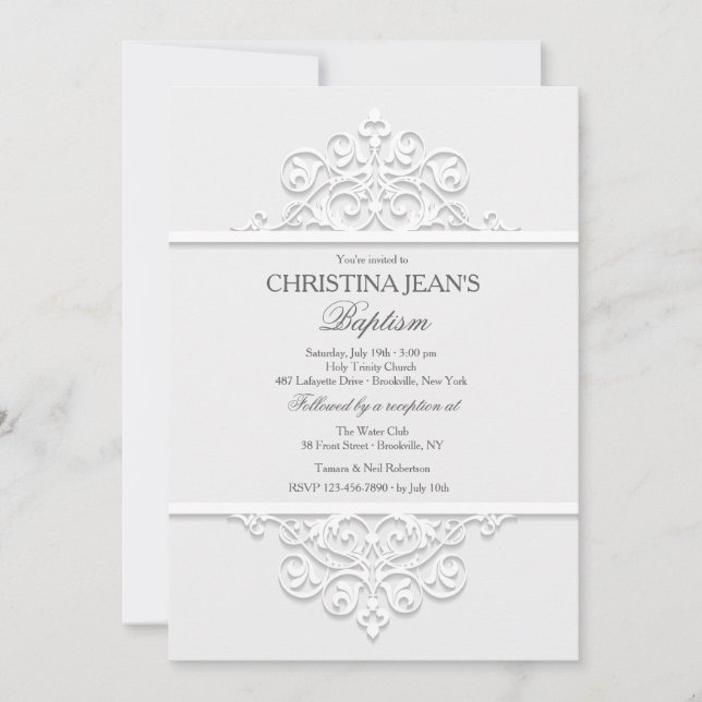 Invitation Panneaux Ornementaux (Devant)