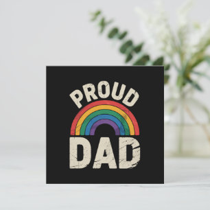 Invitation Papa fier LGBTQ Fierté gay Fierté LGBT allié Fête 