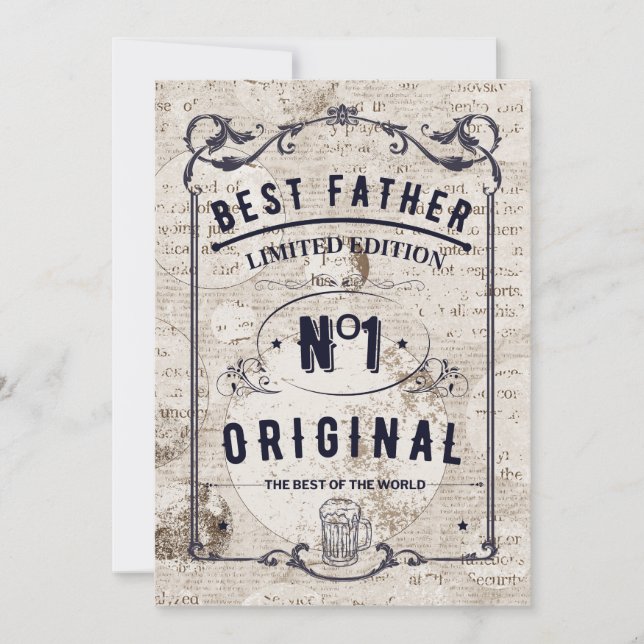 Invitation Papa Life, Best Life (Devant)