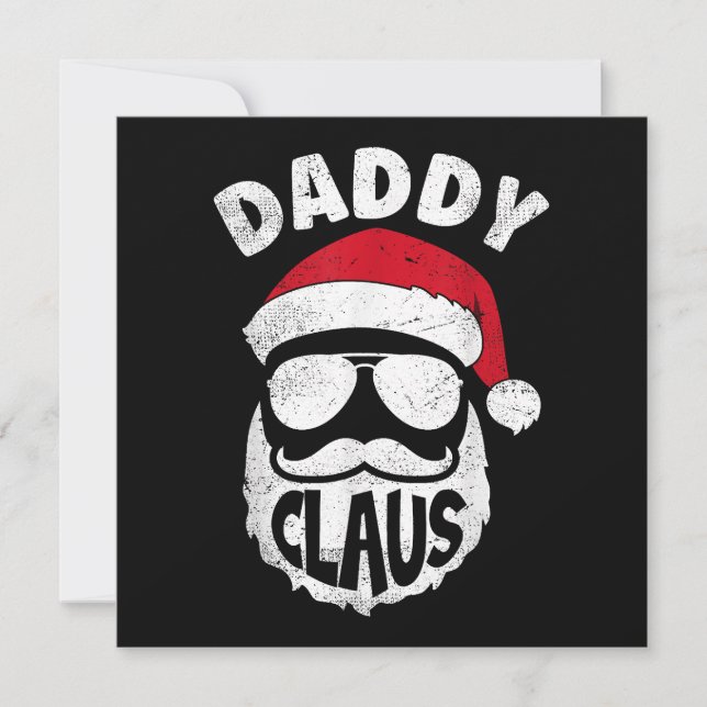 Invitation Papa Noël Santa Claus Funny Noël Correspondant P (Devant)