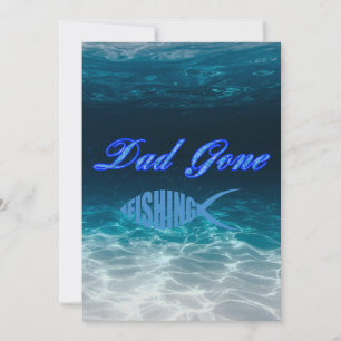 Invitation Papa Parti à la Pêche