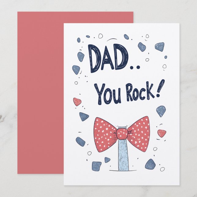 Invitation PAPA... VOUS ROCHEZ ! | Drôle cadeau de la fête de (Devant / Derrière)