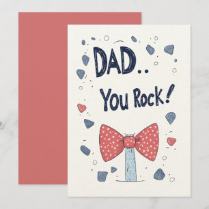 Invitation PAPA... VOUS ROCHEZ ! Drôle cadeau de la fête de