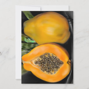 Invitation Papaya Gecko