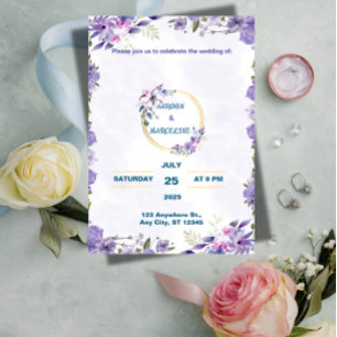 Invitation Papeterie de Luxe pour un Mariage de Luxe