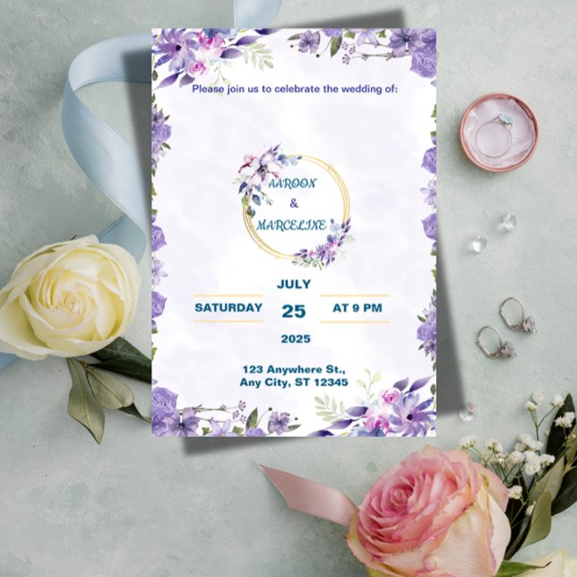 Invitation Papeterie de Luxe pour un Mariage de Luxe ("The perfect start to your wedding. Fully customizable and ready in minutes.")