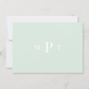 Invitation Papeterie personnelle élégante avec monogramme pou