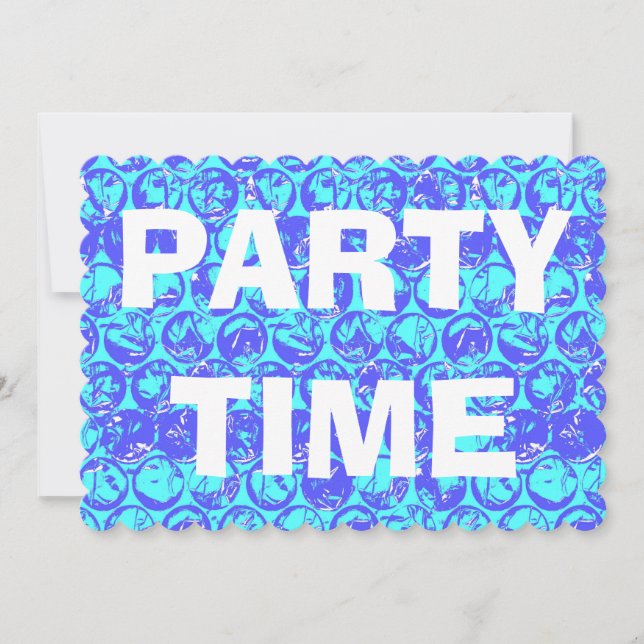 Invitation Papier à bulle d'art pop (Devant)