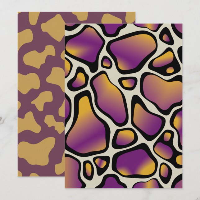 Invitation Papier à papier à papier à albums à papier à papie (Devant / Derrière)