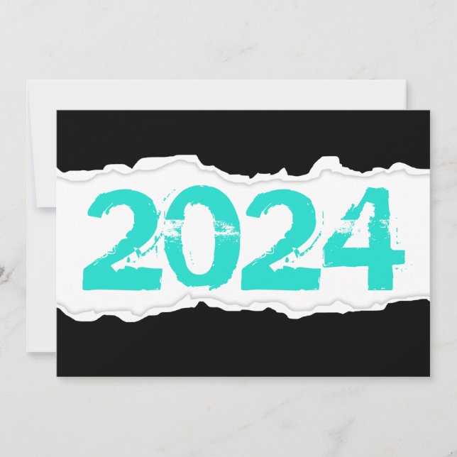Invitation papier déchirée en 2024 (Devant)