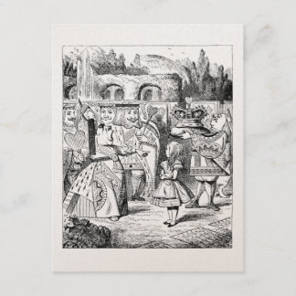 Invitation PAPIER D'EMBALLAGE Alice dans l'anniversaire de