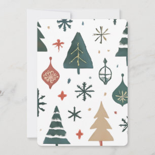 Invitation Papier d'emballage de Noël scandinave Minimalist