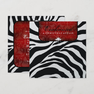 Invitation Papier métallisé enchanté 311 rouge
