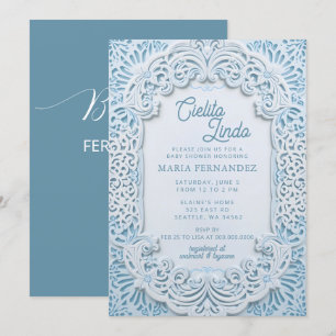 Invitation Papier mexicain Picado Cielito Lindo Baby shower