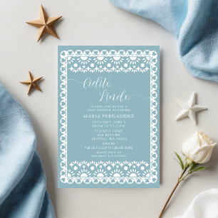 Invitation Papier mexicain Picado Cielito Lindo Baby shower