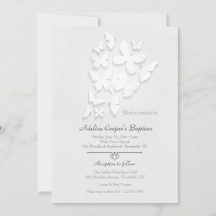 Invitation Papier Papillons