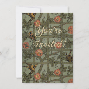 Invitation Papier peint à motif treillis de William Morris
