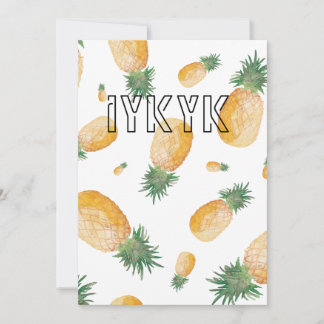 Invitation Papier peint affiche décoration esthétique ananas