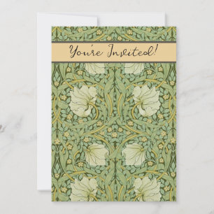 Invitation Papier peint floral bleu Pimpernel de William Morr