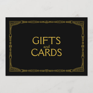 Invitation "Papiers-cadeaux et Cartes" Enseigne de mariage de