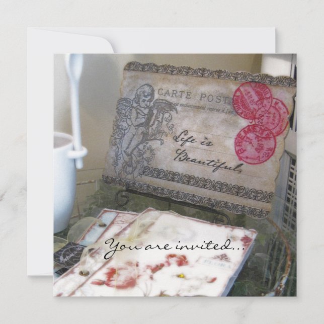 Invitation Papiers Français (Devant)