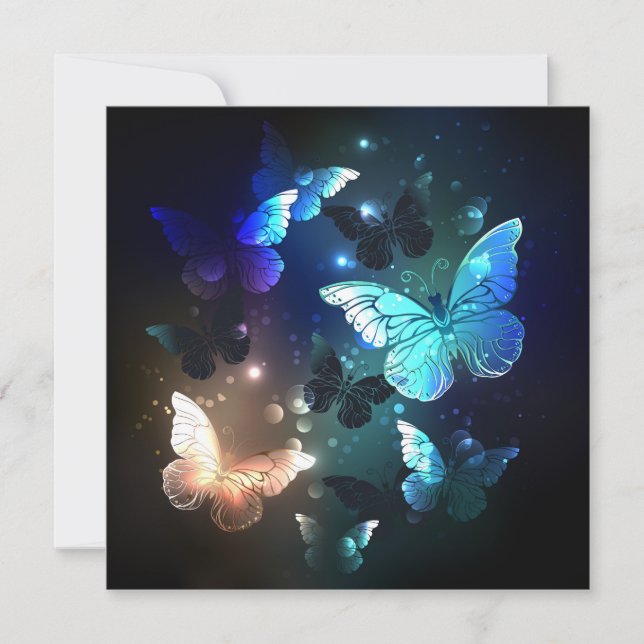 Invitation Papillon de nuit voltigeant (Devant)