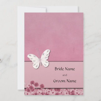 Invitation Papillon Et Fleurs
