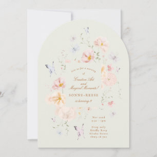 Invitation Papillon Fleurs Douces Filles Enfants 8e Anniversa
