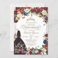 Papillon Floral Mexicain Broderie Quinceanera