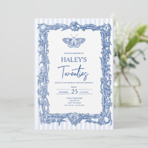 Invitation Papillon gothique victorien RIP Twenties 30e anniv