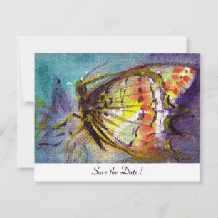 Invitation PAPILLON MAGIQUE ,blanc