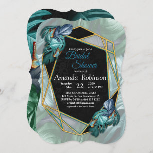 Invitation Papillons du Paradis/Tropical Turquoise Splash