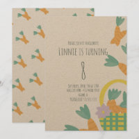 Pâques Panier rempli de carottes Anniversaire Kraf