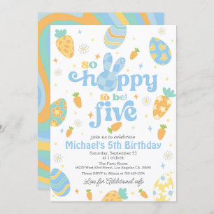 Invitation Pâques si espéré être cinq garçon Anniversaire