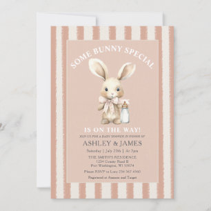 Invitation Pâques Un lapin est sur le chemin Baby shower