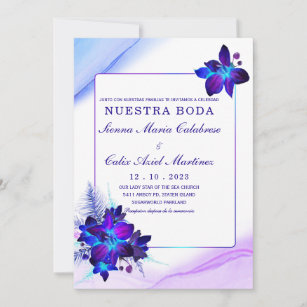 Invitation Paquete de boda Orquídea azul