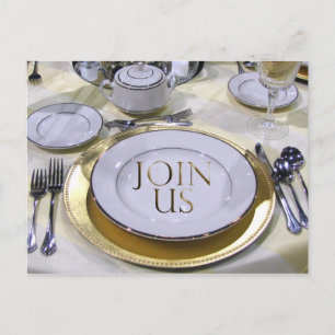 Invitation par carte postale