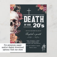 Invitation par carte postale, Mort de ses 20 ans