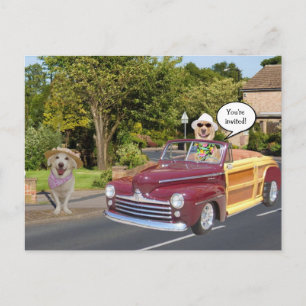 Invitation par carte postale personnalisable