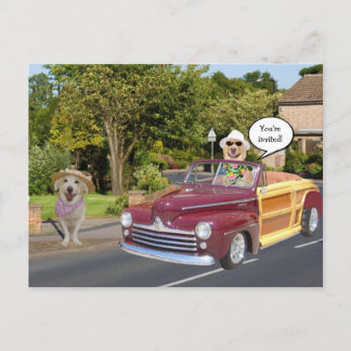 Invitation par carte postale personnalisable