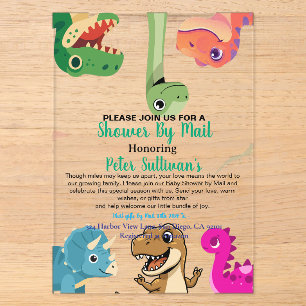 Invitation par courrier pour une Baby Shower avec