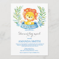 Invitation par courrier pour une Baby Shower sur l
