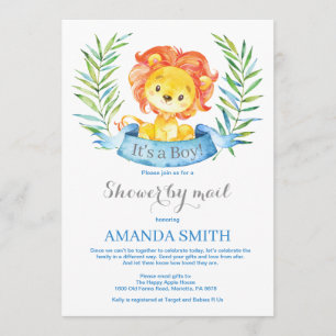 Invitation par courrier pour une Baby Shower sur l