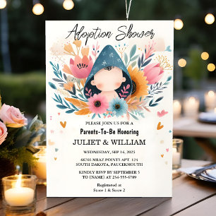 Invitation Par Enfant Vieux Fils Boho Amusant Jour d'Adoption