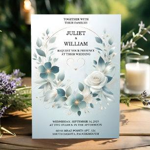 Invitation Par Fancy Metal Glam brillant haut de gamme Mariag