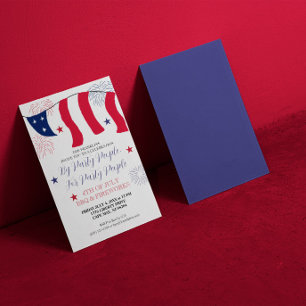 Invitation Par les fêtards, pour les fêtards 4 juillet